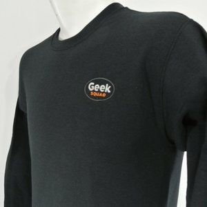 GEEK SQUAD Tech Repair Employee Uniform Black Sweatshirt Size S Small